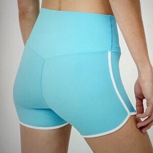 Aerie OFFLINE Real Me Shorts, High-Rise 3” Shortie, Aqua, S
